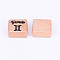 Alloy Enamel Beads, Rectangle with Twelve Constellations, Gemini, 8.5x9.5x5.5mm, Hole: 2.5mm