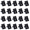 NBEADS 600 Pcs L Cotton Size Labels, Black Embroidered Labels Tags Small Size Labels Sewing Clothing Size Labels Woven Crafting Label Tags Garment Shirts Dresses Accessories for Clothes, 18x12.5mm