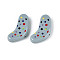 Printed Opaque Resin Beads, Socks, Dark Gray, 27x19x6mm, Hole: 1.4mm