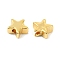 Brass Beads, Star, Cadmium Free & Nickel Free & Lead Free, Long-Lasting Plated, Real 18K Gold Plated, 6x6.5x3mm, Hole: 0.8~1.2mm