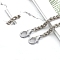 Metal Bag Chain Handle, Purse Chains for Hand Woven Bag Accessories, Platinum, 1000mm