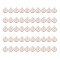 Golden Plated Alloy Charms, with Enamel, Enamelled Sequins, Flat Round, White, Letter.J, 14x12x2mm, Hole: 1.5mm, 50pcs/Box