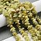 Natural Lemon Jade Chip Bead Strands, 5~8x5~8mm, Hole: 1mm, about 31.5 inch