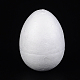 卵モデリングポリスチレンフォームDIY装飾工芸品  ホワイト  76x55mm DJEW-M005-02-1