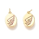 Real 18K Gold Plated Brass Charms KK-L006-032G-1