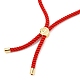 Adjustable Nylon Cord Slider Bracelets BJEW-JB05544-02-4