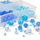 DIY blaue Serie Schmuckherstellungssets DIY-YW0003-05B-6