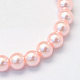 Baking Painted Pearlized Glass Pearl Round Bead Strands X-HY-Q330-8mm-70-2