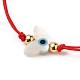 Verstellbare Nylonschnur geflochtenen Perlen Armbänder BJEW-JB05543-01-2