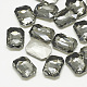 Cabujones de cristal con rhinestone RGLA-T079-10x14mm-03-1