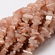 Natural Sunstone Chip Beads Strands G-M298-02-1