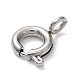 304 Stainless Steel Smooth Surface Spring Ring Clasps STAS-E143-03E-P-2