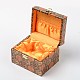 Rectángulo chinoiserie regalo embalaje cajas de joyas de madera OBOX-F002-18B-02-2