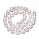 Fili di perle di perle d'acqua dolce coltivate naturali PEAR-N012-09A-2
