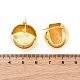 Латунные серьги обруча EJEW-D273-01G-2