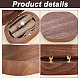 PandaHall Wooden Ring Box OBOX-WH0005-09-4