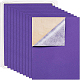 ジュエリー植毛織物  ポリエステル  自己粘着性の布地  長方形  青紫色  29.5x20x0.07cm DIY-BC0010-23F-1