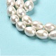 Fili di perle di perle d'acqua dolce coltivate naturali PEAR-E016-091-4