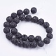 Natural Lava Rock Stone Bead Strands X-G-R193-18-14mm-2