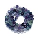 Natural Fluorite Beads Strands G-G927-07-2
