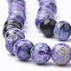 Dyed Natural Fire Crackle Agate Beads Strands G-T098-02B-03-3