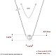 925 pendentif en forme de croix de perles en argent sterling NJEW-BB30761-7