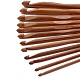 12 pezzo di ferri da maglia in bambù carbonizzato PW-WG37861-01-3