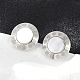 Серьги-гвоздики из натуральной ракушки из нержавеющей стали 304 EJEW-Z089-23P-2