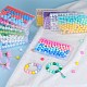 80шт 4 стильных круглых силиконовых фокусных бусины SIL-SZ0001-22L-6