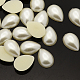 Cabujones de perlas de imitación de plástico ABS MACR-F032-10x14mm-22-1