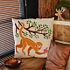 FINGERINSPIRE Monkey Painting Stencil 11.8x11.8inch Reusable Monkey Picking Peaches Pattern Stencil DIY Art Tree Plants Animal Drawing Template Painting on Wood DIY-WH0391-0249-4