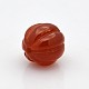 Natural Agate Round Melon Beads G-O027-8mm-11-2