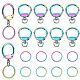 PH PandaHall 20pcs Rainbow Swivel Clasps Set FIND-PH0009-03-1