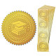 Adesivi autoadesivi in lamina d'oro in rilievo DIY-WH0211-363-8