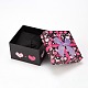 Heart Pattern Cardboard Jewelry Boxes CBOX-L007-001D-3