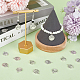 80 шт. эмалевая подвеска в тибетском стиле с отпечатком собачьей лапы TIBEP-SC0002-72-4
