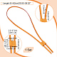 Ensembles de cordon de serrage et de curseur de cordon de sac en similicuir pu DIY-WH0453-50B-02-2