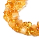 Ambre naturel perles puce brins G-E271-81A-3