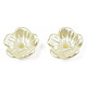 5-Petal ABS Plastic Imitation Pearl Bead Caps KY-N020-10-3