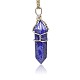 Lapis-lazuli naturelles ont fait pendentifs G-N0062-03-3