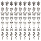 Chgcraft 56pcs 7 pendentifs en alliage de style tibétain de style TIBE-CA0001-22-1