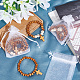Arricraft 30 шт. 2 стильные круглые эластичные браслеты из бисера из натурального дерева с подвесками в виде креста для мужчин и женщин BJEW-AR0001-08-4