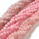 Granos naturales de abalorios de cuarzo rosa X-G-F591-04-6mm-1