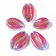 Printed Natural Cowrie Shell Beads SSHEL-R047-01-A03-2