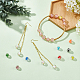 Olycraft 100pcs 10 couleurs perles de chalumeau de fleurs intérieures lumineuses faites à la main LAMP-OC0001-57-5