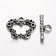Butterfly Tibetan Silver Toggle Clasps AB2115Y-1