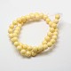 Imitation Amber Resin Round Beads Strands for Buddhist Jewelry Making RESI-A009A-8mm-05-2