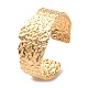 304ステンレス鋼の織り目加工の袖口の腕輪  ゴールドカラー  内径：2-3/8インチ（6.1cm） BJEW-F457-01G-3