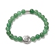 Ensemble de bracelets extensibles arbre de vie et lotus pour hommes femmes BJEW-JB06723-10