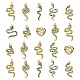16 pièces 8 styles pendentifs en alliage strass&nbsp;ALRI-CJ0001-06-1
